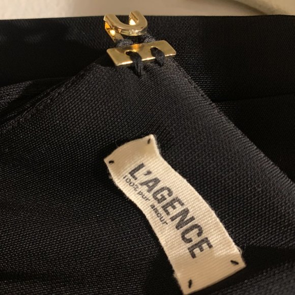 L'AGENCE Crew Neck Knee-Length Dress Size 4 - Picture 2 of 9